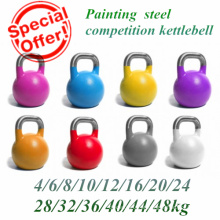 Pintura St14 Steel Hollow Kettlebell concorrência com alça de aço inoxidável